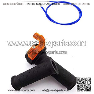 TC-Motor 7/8" 22mm Twist Throttle Handle Grips + 825mm Blue Carburetor Gas Throttle Cable For 43cc 47cc 49cc 2 Stroke Engine Mini Dirt Bike ATV Quad 4 Wheeler Pocket Bike