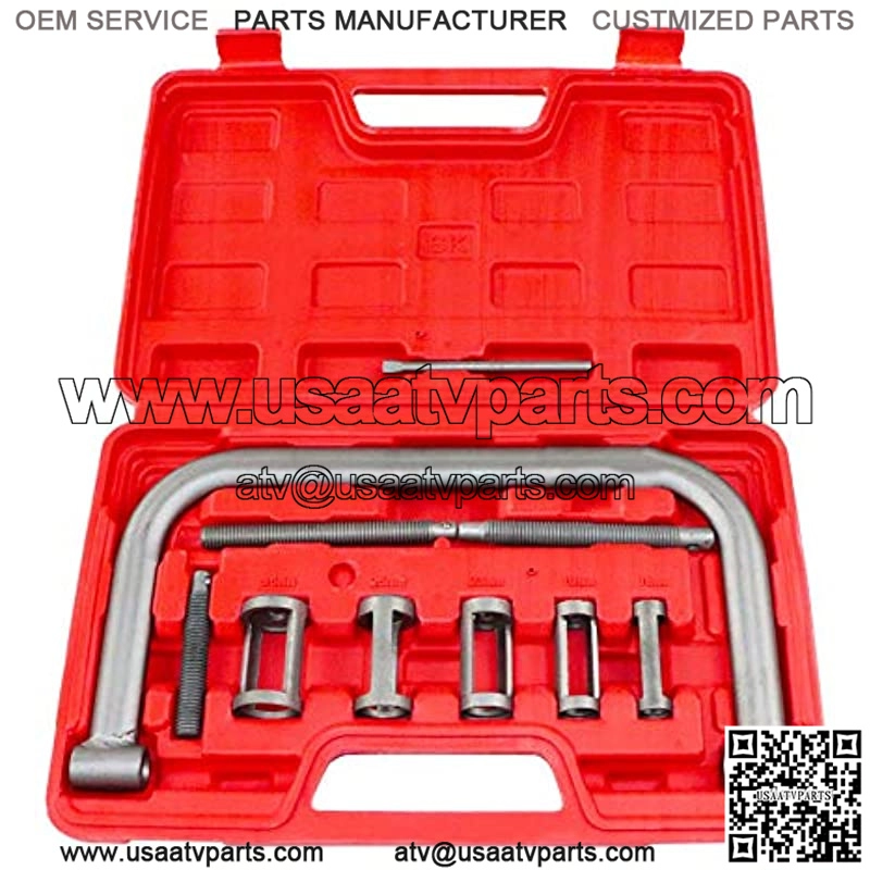 Valve Spring Compressor C Clamp Tool Set Service Kit for Motorcycle, ATV, Car, Small Engine Vehicle Equipment