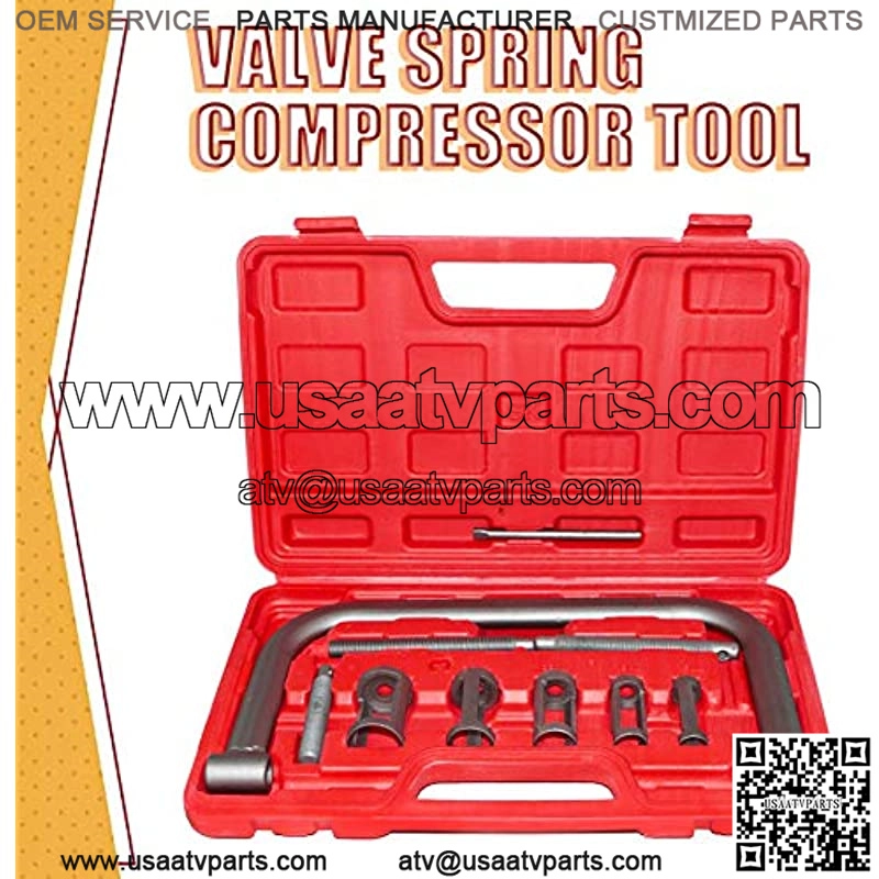 Valve Spring Compressor C Clamp Tool Set Service Kit for Motorcycle, ATV, Car, Small Engine Vehicle Equipment - Image 2