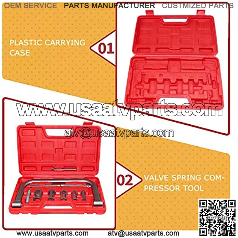 Valve Spring Compressor C Clamp Tool Set Service Kit for Motorcycle, ATV, Car, Small Engine Vehicle Equipment - Image 4