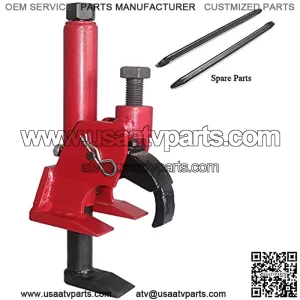 Manual Tire Bead Breaker Adjustable Hammer Tire Changer for ATV Tire Operation+Tire Iron Crowbar,Mower Bead Breaker Tool,Tire Changer,Tire Tools-Red