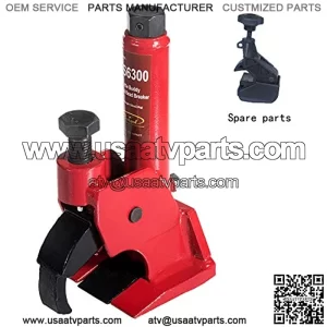 Manual Tire Bead Breaker Adjustable Hammer Tire Changer for ATV Tire Operation, Come with Tire Rim Clamp-Red