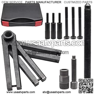 Crankcase Splitter, Separator Tool for Motorcycle Automotive Dirt Bike ATV Fully Adjustable 360 Degree with Flywheel Puller Case Crank Splitter