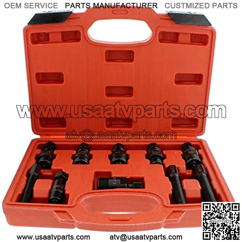 Fly Wheel Puller Motorcycle Flywheel Puller Set Flywheel Puller Tool, Universal Flywheel Puller Set Metric, 10pc - Image 2