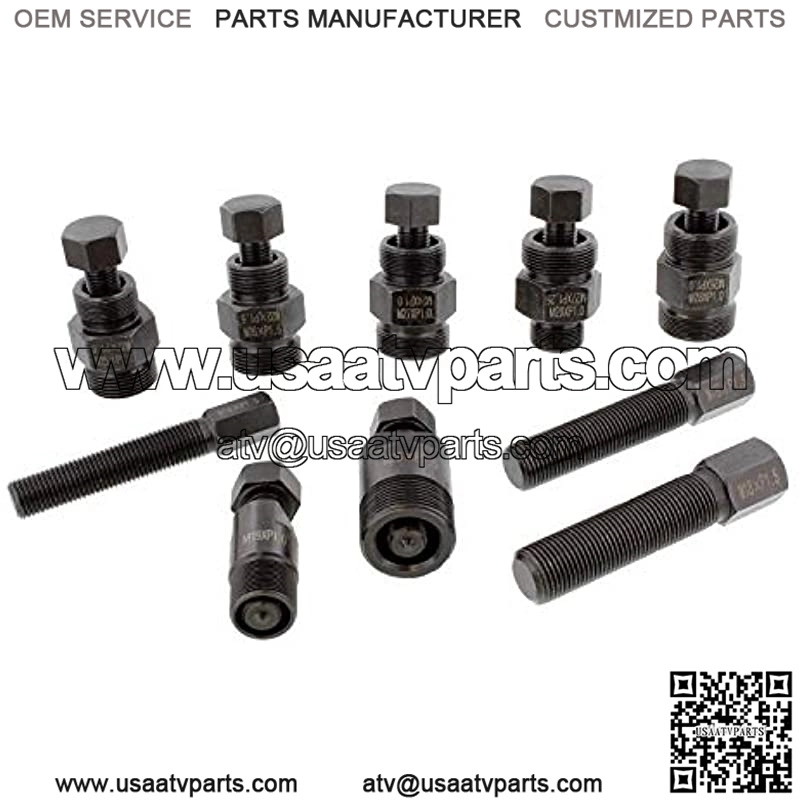 Fly Wheel Puller Motorcycle Flywheel Puller Set Flywheel Puller Tool, Universal Flywheel Puller Set Metric, 10pc - Image 3