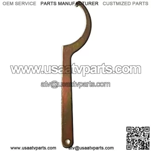 Metal Motorcycle Repair Tool Shock Absorber Suspension Tools C Spanner Wrench Hand Tool Hook for Honda for Yamaha for Suzuki for ATV Bike (Color : Metallic)