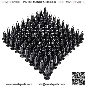 100 Pack of Plastic Fender Clips / Body Rivets for Polaris RZR Sportsman Ranger General and other ATVs