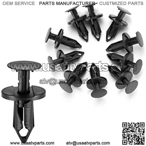 10pcs Fender Clips/Body Rivets Push Pins Compatible with Polaris Ranger RZR 800 900 Sportsman XP 850 Suzuki Kawasaki ATV Bumper Fasteners Clips 7661855