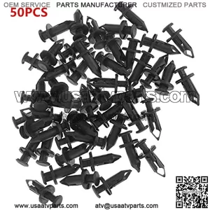 50PCS 8mm Push ATV Fender Clips Body Rivets Fasteners Clamps Fit for Honda Rancher Foreman Rubicon Rincon TRX680 TRX65 07661855 Honda Rancher Foreman TRX Kawasaki