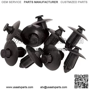 Tusk Replacement Fender Rivets 8mm Push Style (10 pack) - Fits: Suzuki Z400 QUADSPORT 2003-2009,2012-2014