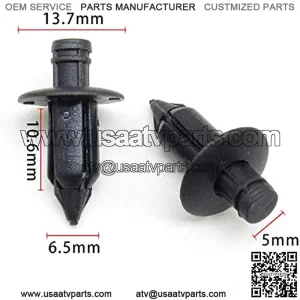 100 Pieces 6mm Hole Compatible Suzuki GSXR Yamaha Njnja Harley Norton Triumphand Plastic Rivets Car Clips Fastener Push Clips for ATV Moto and Car