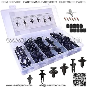 Compatible with 90653-HC4-900 7661855 M6 M7 M8 ATV Scooter Dirt Bike Sport Bike Pit Bike Motorcycle Fender Clips/Body Rivets Polaris Ranger RZR Sportsman Kawasaki KFX Rancher TRX Suzuki