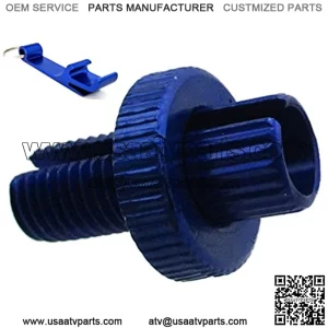 Blue 10mm Clutch Brake Throttle Cable Adjuster For Motorcycle ATV Pit Dirt Motor Bike Quad Motocross (1)