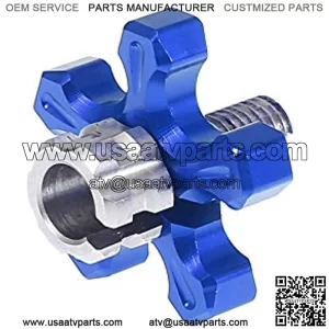 F FIERCE CYCLE M8x1.25mm Brake Clutch Levers Cable Wire Adjuster Screw Bolt Aluminum Alloy for Motorcycle ATV UTV Bike Blue