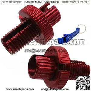 10mm Red Clutch Brake Throttle Cable Adjuster For Motorcycle ATV Pit Dirt Motor Bike Quad Motocross (2)