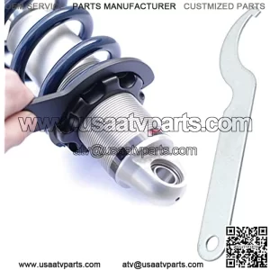 Sange 2Pcs 6.1" Universal Shock Absorber Pre Load Spanner Wrench Tool for Motorcycle ATV Snowmobile Dirt Bike Kawasaki Yamaha Honda (Silver)