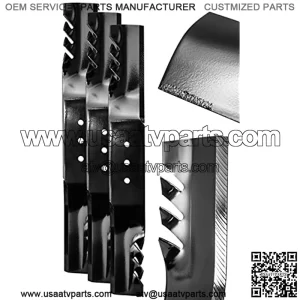 Swisher 20190 22.5 in. G6 Commercial Grade Blade Set for Select 66 in. Mowers (3-Pack) 20190-Swisher 22.5, 22.5"