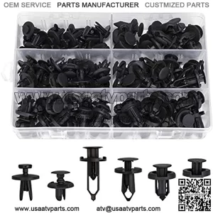 102pcs 6.3mm 8mm 9mm 10mm Bumper Push Fasteners Rivet Clips Expansion Screws Replacement Kit