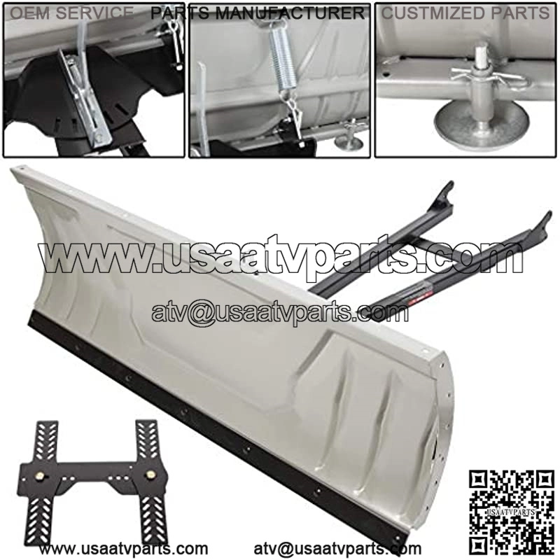 Adjustable Snow Plow Blade Universal Complete Kit Package 48 Inch Compatible with ATV Honda Kawasaki Aeon Crossland Arctic-Cat Alterra Utility XR Snow Plow Blade 2 Packages - Image 2
