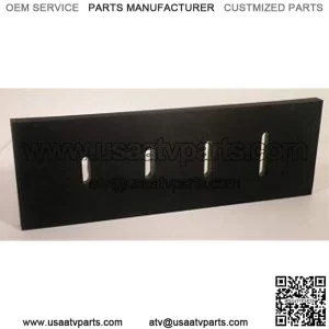 Heavy Duty 1" Rubber ATV/UTV Snow Plow - rubber cutting Edge - 60" long x 6"wide x 1" thick NO HOLES