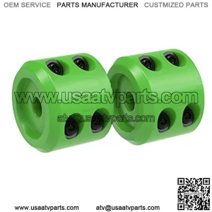 Winch Cable Hook Stopper (2 Pack) Silicone Rubber Shock Absorbent Winch Stopper Best Winch Accessories for Wire & Synthetic Cables ATV UTV Prevent Pulling Eliminate Abrasion Bouncing Green