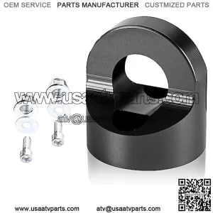 for RZR 1000 XP Front Tow Hook Tie Down Anchors Accessories, Aluminum UTV Tow Towing Loop Hook for Polaris RZR Turbo XP 4 XP 1000 RZR 900 General RS1 RZR S with Mounting Bolts (Black)