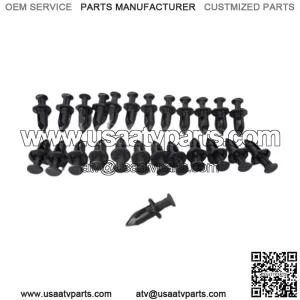 Can Am Replacement 25 Plastic Fender Rivets Clips 8mm 5/16" 293150089 ATV UTV