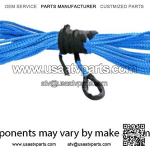 1/4" Synthetic 50' ATV Winch Cable (Blue) for 4-5000 lb Winches