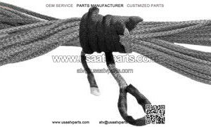 15/64" Synthetic 38' ATV Winch Cable (Smoke) 30-0083 SYN23-S38