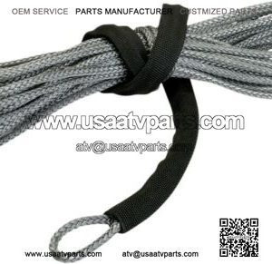 3/16" X 50' Synthetic ATV Winch Cable Line Gray 4000 LB Rated
