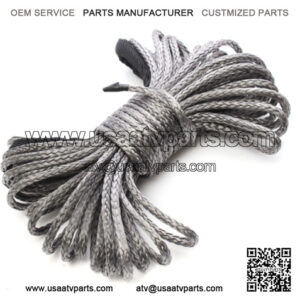 4.8MM 50ft 4WD SUV ATV w/Sheath Synthetic Winch Rope Line 8000LBs Recovery Cable