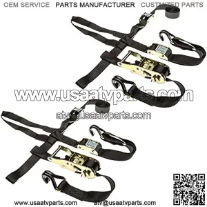 Rage Powersports Black Widow ATV-WHL-TIE-2 ATV UTV Wheel Tie-Down Straps (Pack of-2)