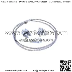 68135 ATV Plow Electric Actuator Wire Rope replacement for PN 67650 Silver (For: Honda FourTrax Foreman 400)