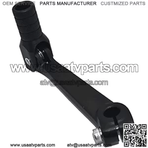 CNC Aluminum Gear Shift Lever, Foldable Gear Shift Lever Fit for Kayo T2 T4 T4L TTR 125 Zonshen 250cc ATV/Pedal Shift Lever for Pit Dirt Bikes(Black)