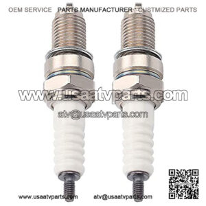 D8TC D8EA Spark Plug Replacement for CG125 CF250 CH250 DR8EA 125cc 150cc 200cc 250cc Scooter Quad Dirt Bike ATV (Pack of 2)