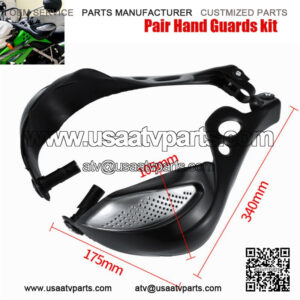 2 Handle bar Hand Grip 7/8" 22mm Wind Deflector Shield Motorcycle ATV Dirt Bike