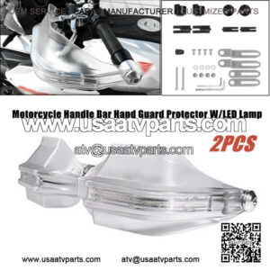 2X Motorcycle Handle Bar Hand Guard Protector Wind Deflector ATV Handy Universal