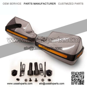 2Pcs Transparent 22mm Handle Bar For Motorcycles Dirt Bikes ATVs Snowmobiles