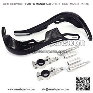 Motorcycle Universal Handguards Dirt Bike Hand Guards For ATV off Road Motocross Enduro - Black