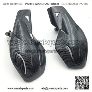 Group Carbon Fiber Hard Plastic Reinforced Hand Guards 7/8" 22mm For 7/8" handlebars for Honda Yamaha Suzuki KTM Polaris ATV Snowmobile and motorcycles
