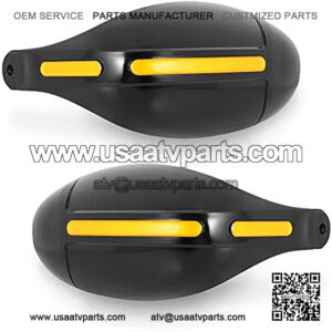 Koobee - Universal 7/8" 22MM Motorcycles hand guards Black ABS Handlebar Handguards Wind Protector Fits For  Yamaha Suzuki  ATV (Black)