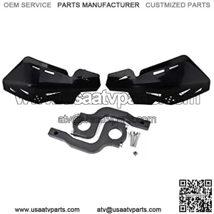 Motorcycle Handle Bar Hand Guards Plastic Protector Replacement for Dirt Bike Motocross ATV 22mm 7/8" (Black)