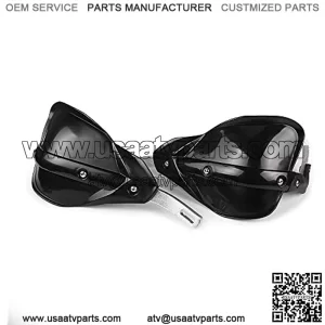 Universal ATV Handguards Hand guards 7/8 inches 22mm and 1 1/8 inches 28mm PP Plastic guard For off Road SX XCF Motocross Motorcycle Racing Supermoto Dirt Bike BLACK