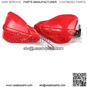 Universal ATV Handguards Hand Guards 7/8" 22mm and 1 1/8"28mm PP Plastic Guard For CR CRF 125 250 300 CR125R CR250R CR500R CRF150R CRF150F Motorcycle Racing Supermoto Dirt Bike Red