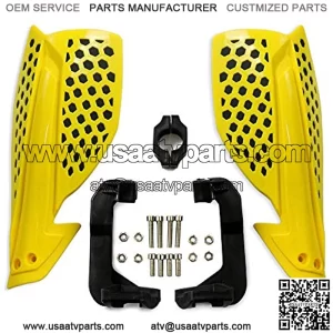 7/8" 22mm Motorcycle Hand Guards Handguards Brush Bar -Universal for Yamaha Kawasaki Suzuki Honda off Road ATV Dirt Bike Motocross(yellow+black)