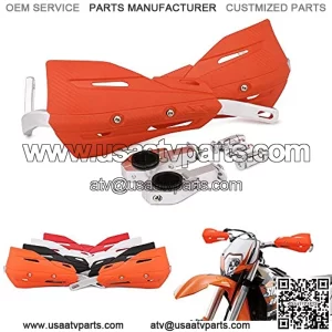 Protectores de mano para manubrio  Universal 7/8 pulgadas 22 mm y 1 1/8 pulgadas 28 mm para Dirt Bike Motocicleta MX Supermoto Racing ATV Quad KAYO  Naranja