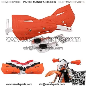 Hand Guards Handguards Guard Handguard - Universal 7/8 inches 22mm and 1 1/8 inches 28mm For Dirt Bike Motorcycle MX Supermoto Racing ATV Quad KAYO - Orange