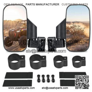 UTV Side Mirrors for 1.75"-2.00" Roll Bars