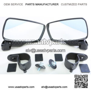 ATV/UTV Folding Sideview Mirrors With 2" Clamp - 18082