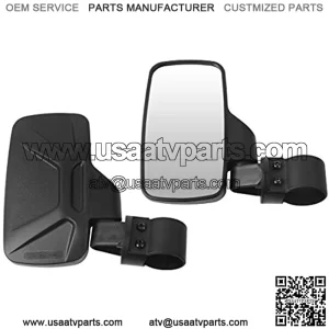 BETOOLL Upgraded Adjustable Pair UTV Side Mirror Set 1.75 or 2inch Roll Bar Cage